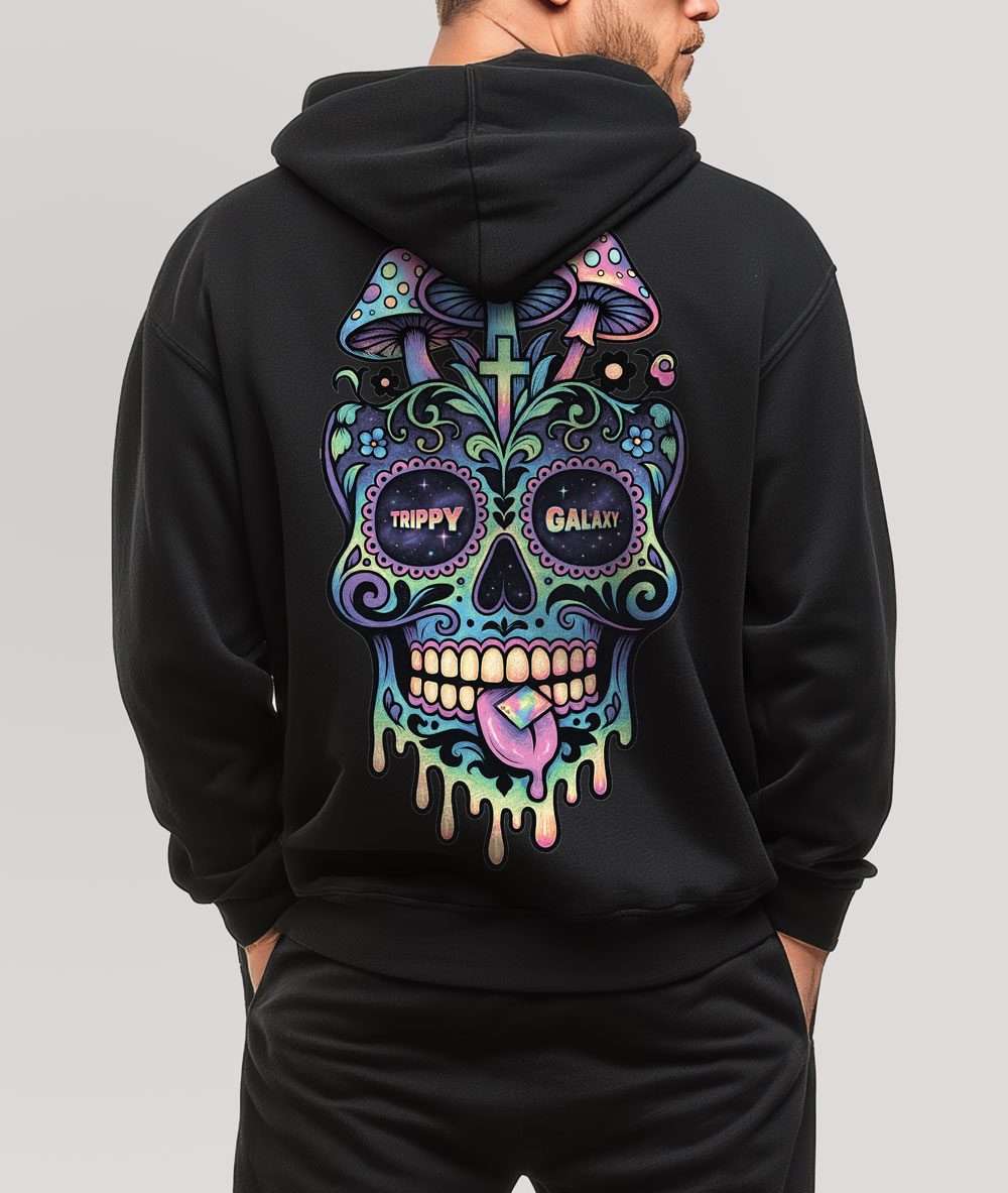 Cosmic Calavera Hoodie – Rückansicht