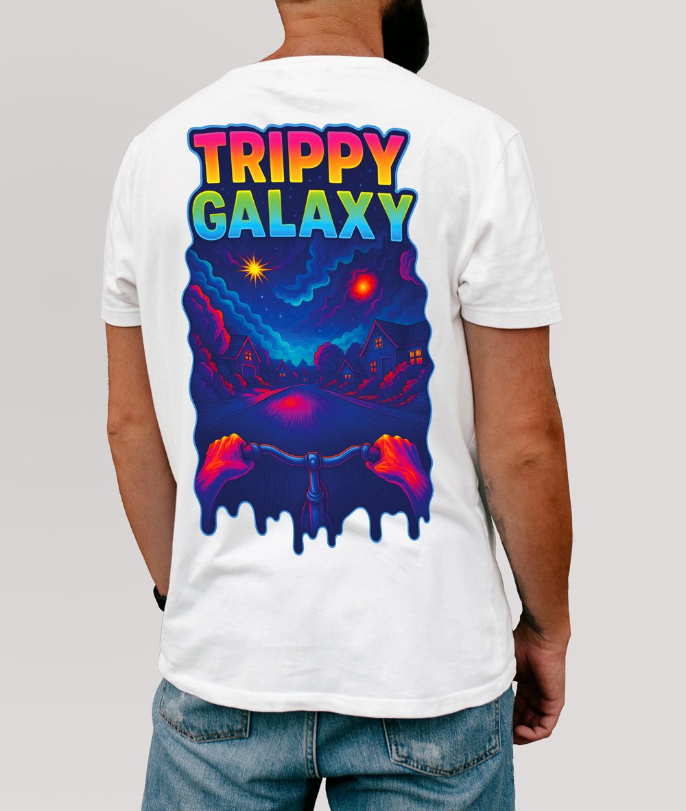 3D-Handyhülle Midnight Trip Motiv Trippy Galaxy – Das dritte Auge