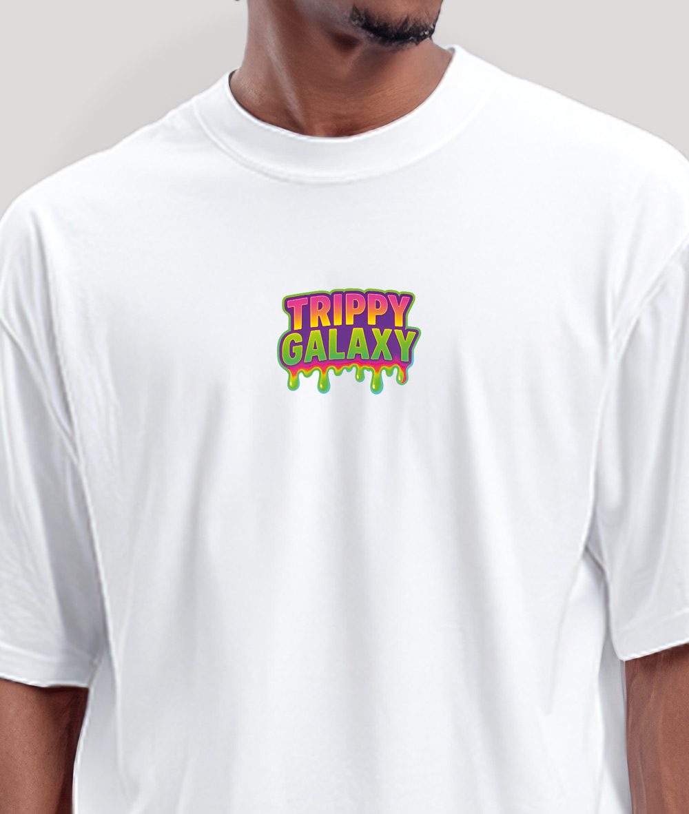Galactic Drip T-Shirt – Front Nahaufnahme