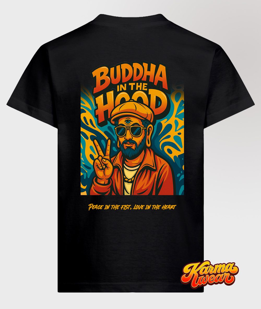 Buddha in the Hood T-Shirt – Rückansicht