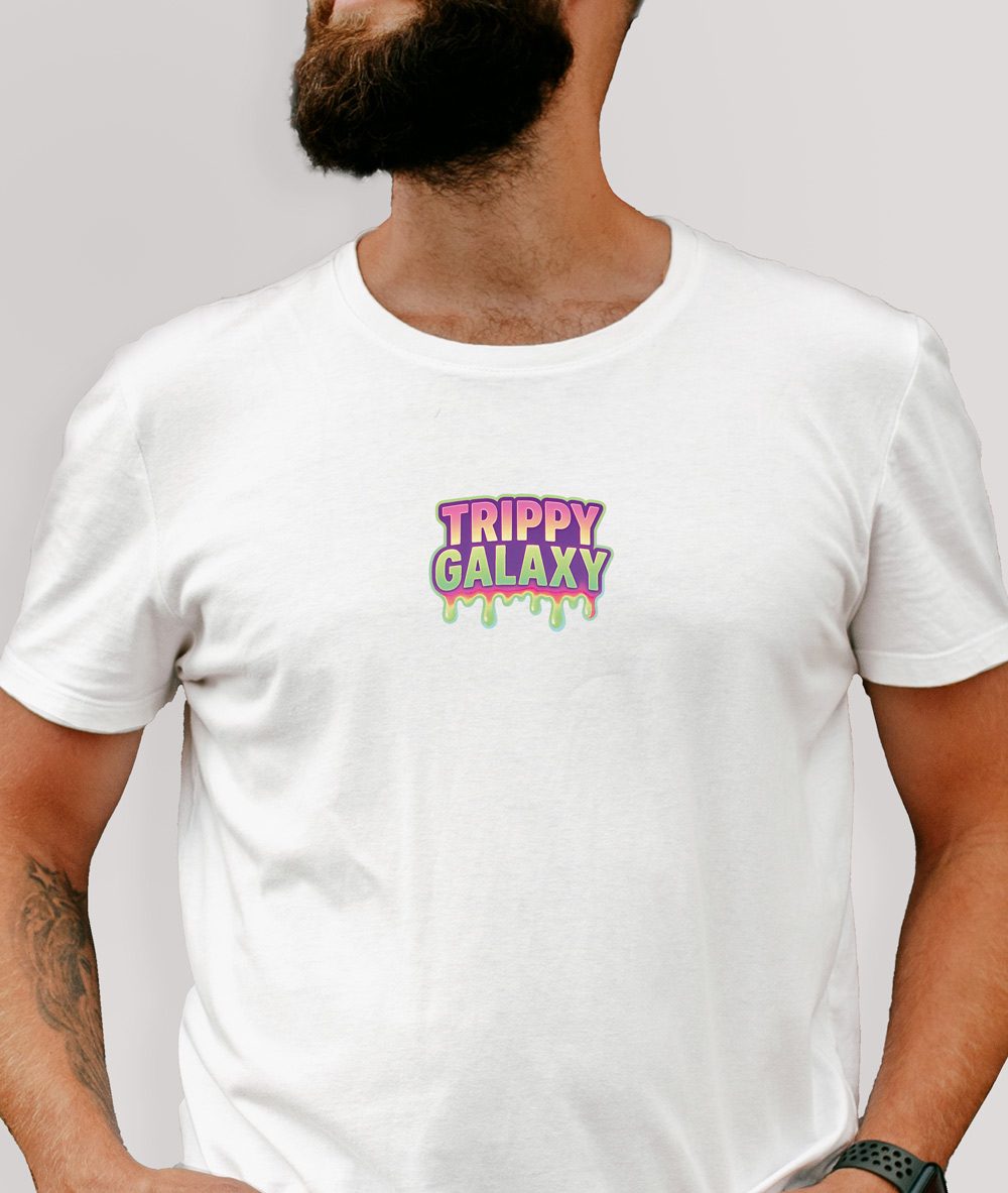 Cosmic Calavera (light) – T-Shirt [Trippy Galaxy] - Frontansicht